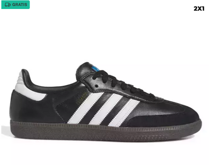 ¡2x1! Zapatillas Samba - Negra y Blanca - Unisex G5