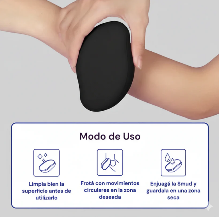 Depiladora Borrador de vello Exfoliante + Crema corporal de REGALO